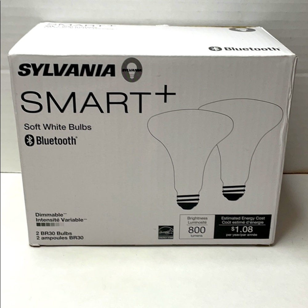 Smart+ Soft White Bulbs Sylvania BR30 Bluetooth New